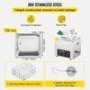 10L Digital Ultrasonic Cleaner Heater Timer Jewelry Eyeglasses Cleaning