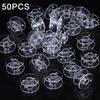50/25Pcs Sewing Machine Bobbins Spools Set With Thread Storage Organizer Box Sewing Kit For Household DIY Sewing Accessories
