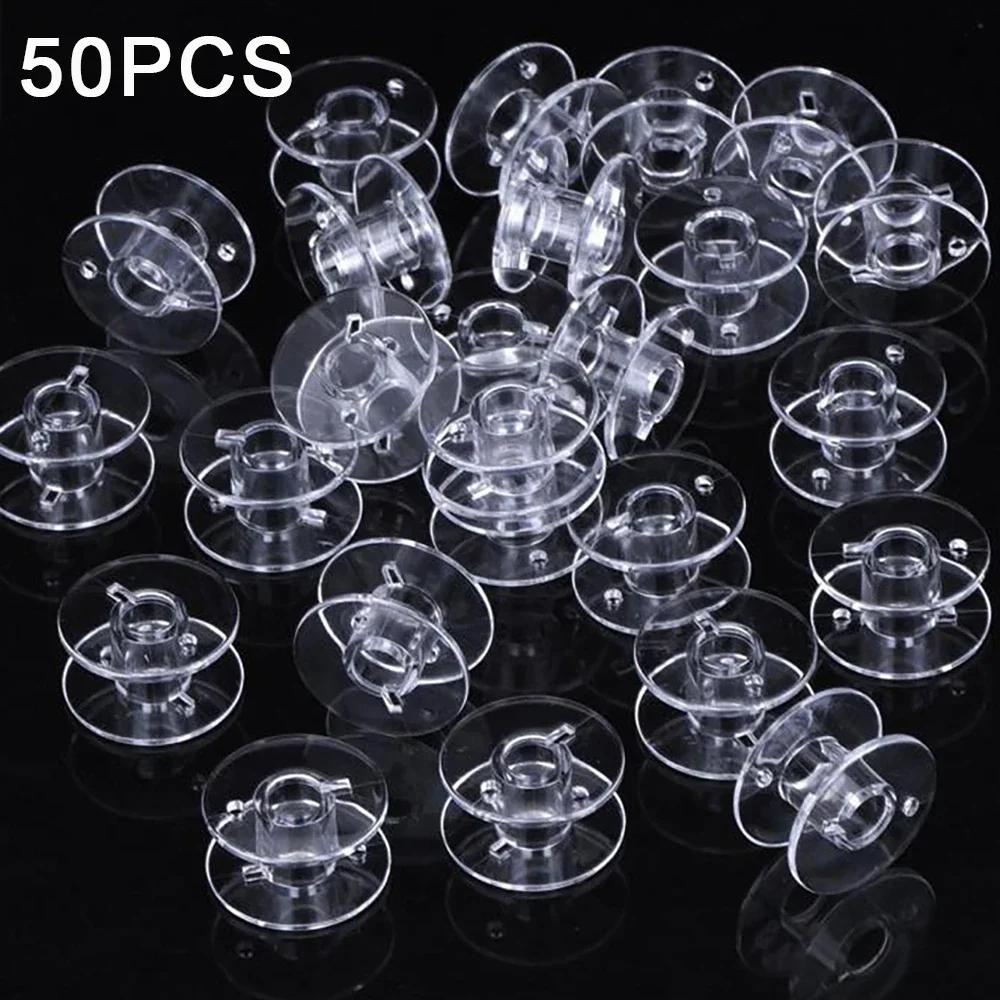 50/25Pcs Sewing Machine Bobbins Spools Set With Thread Storage Organizer Box Sewing Kit For Household DIY Sewing Accessories
