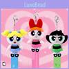 The Girls Powerpuff Season Plush Keychain Velvet Collectors Children Gift Doll