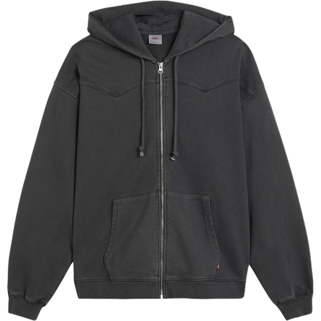 Levi's Мужская толстовка Lowell Western с полной молнией, темно-серая, 000VR-0000