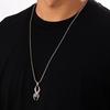 Vintage Charm Skeleton Spider Web Necklace Men Women Goth Punk Skull Ghost Hand Pendant Chain Necklace Halloween Jewelry Gift