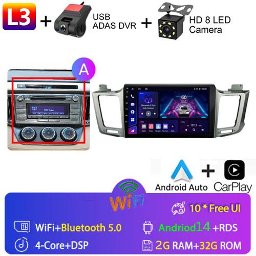 Для Toyota RAV4 Rav 4 XA40 2012 - 2018 Android Car Radio Multimidia Video Player Navigation GPS Carplay Touch Screen Auto Stereo