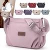Women's Nylon Bag Solid Color Shoulder Crossbody Bag Middle-Aged Large Capacity Mother Bag