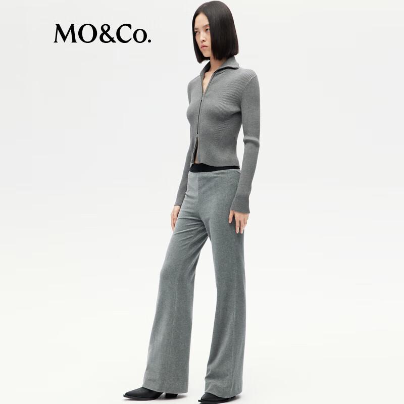 MO&Co. Women's High-Waist Flared Casual Pants