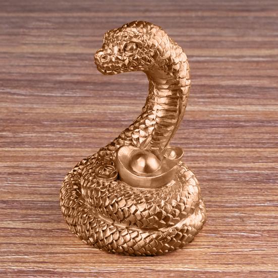 Статуэтка змеи китайского зодиака, коллекционная статуэтка змеи богатства из смолы 2025 года, украшение по фен-шуй для домашнего стола, книжной полки, декор
