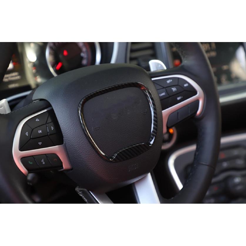 Steering Wheel Center Trim Ring Decoration for Dodge Challenger Charger 2015-2022 Durango 2014-2022 Car Interior Accessories