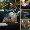 Life Art RPG Игра T-The Outer Worlds Наволочка с принтом для Подушки на Диван в Гостиной и Декора Спальни