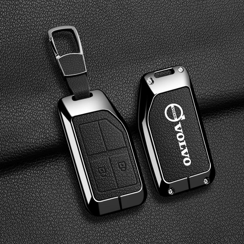 Zine Alloy Car Key Case Cover Shell Holder For Volvo FH16 RC FM EVRO 6 fh CARGO 555 FM Heavy Truck Remote Protection Accessories