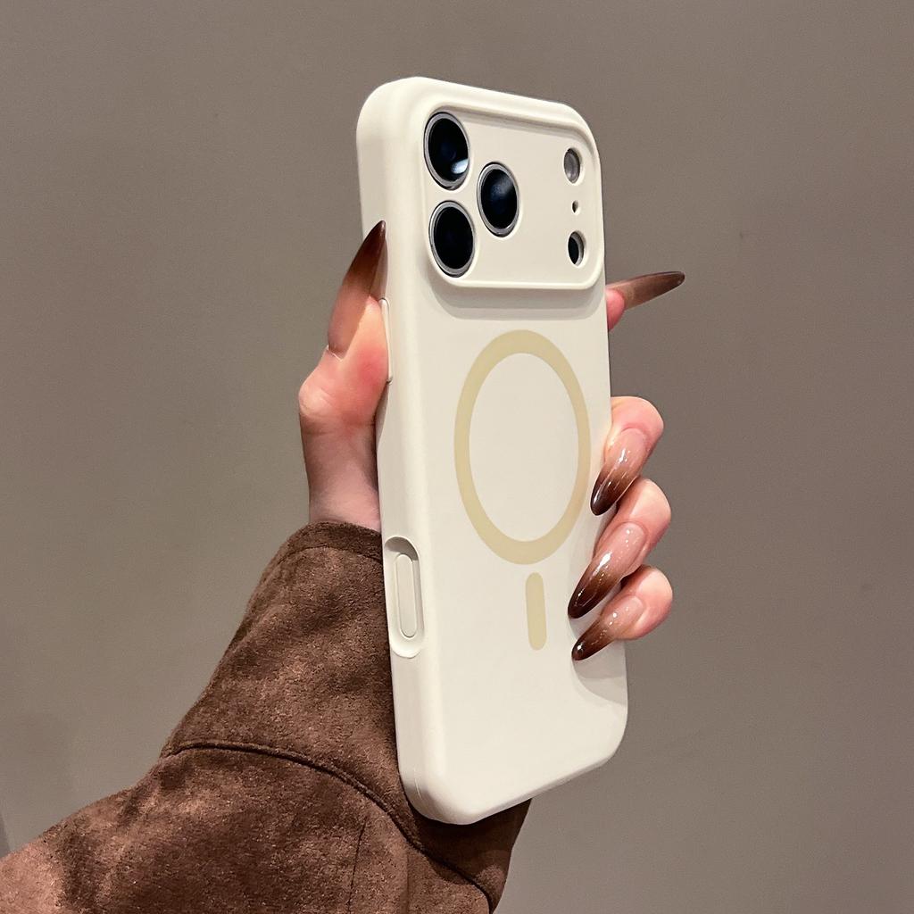 Новый магнитный чехол из жидкого силикона для Apple iPhone 17 Pro Max, Защитный чехол с покрытием full-coverage, ощущением кожи для iPhone 16