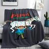 1PC Pippi Longstocking Patterned Flannel Blanket Suitable For All Seasons for Home Decor Warmth and Comfort Gifts Holiday Present