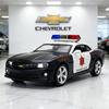 1:32 Chevrolet Camaro Полицейская модель автомобиля из сплава со звуком и светом, с механизмом оттяжки, Детская игрушка, Коллекционная модель, Подарок на день рождения