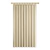 Topfinel Blackout Thermal Single 150cm Wide X 230cm with for Living Room and Soundproofing Curtains, Insulation, Panel, Long, Beige, Hooks, Bedrooms,