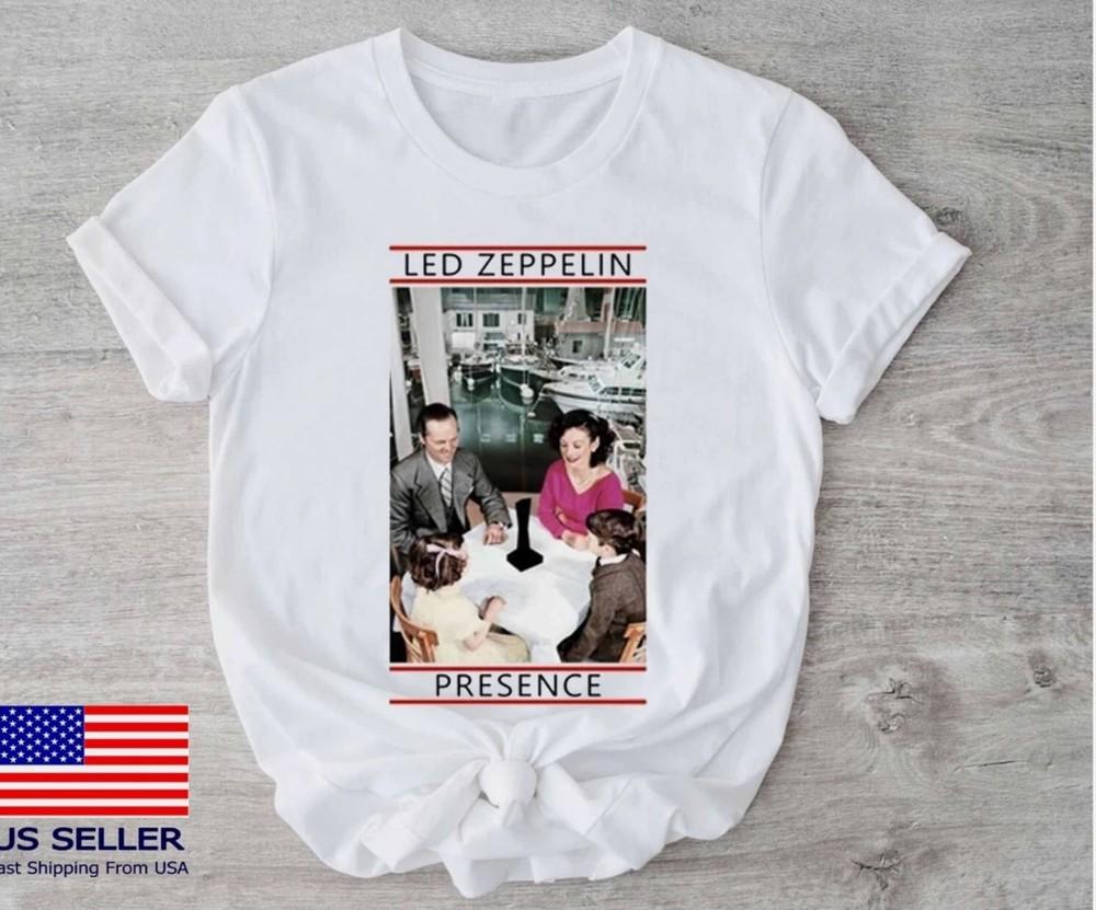 Led Zeppelin Presence Album T-Shirt, Fan Gift