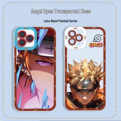 Противоударный прозрачный аниме-чехол Наруто для 15/16/17 Pro - Полная защита, Точная посадка, Мягкий и прочный