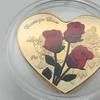 Памятная монета Lucky Love, креативная форма, двусторонний дизайн, романтические элементы, украшение для монеты на День святого Валентина