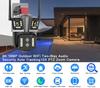 16MP 8K IP Camera 10X Zoom Outdoor Four Lenses Three-Screen PTZ WiFi Camera Security Protection CCTV Color Night Vision Cam Home Security