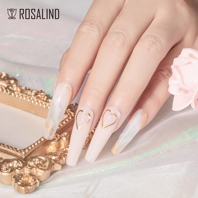 ROSALIND Зимняя серия цветных гель-лаков - Полуперманентное глиттерное покрытие для профессионального использования