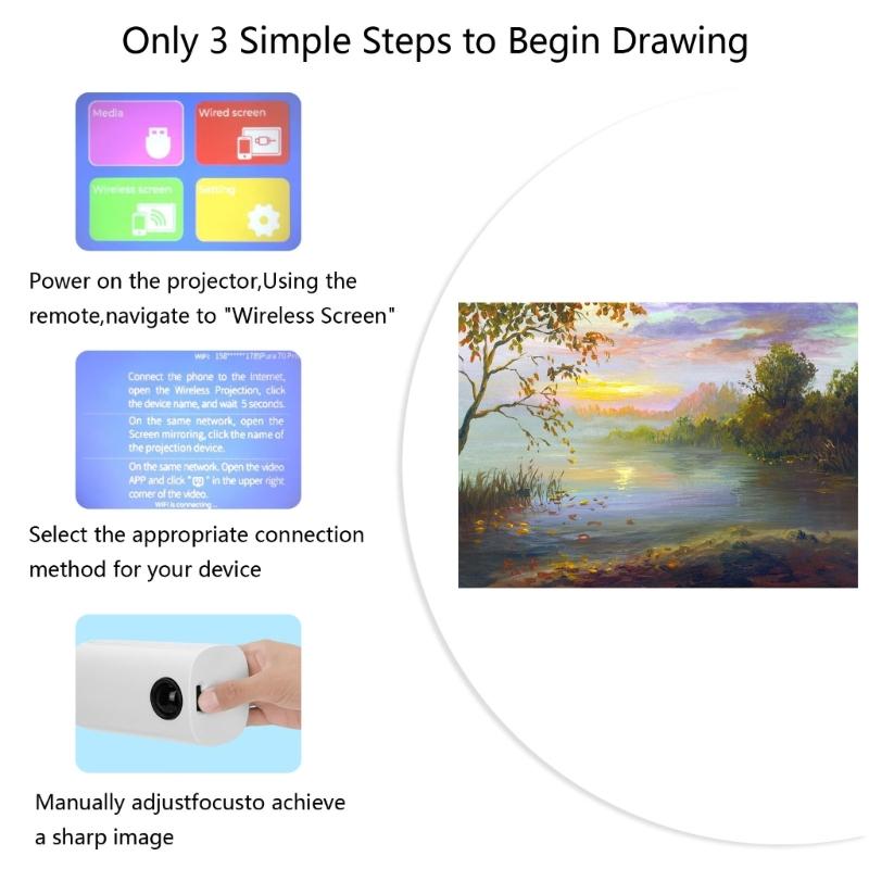 Modifiable Art Tracing Projector Stand With Portable Design For Wall And Desktop Sketching