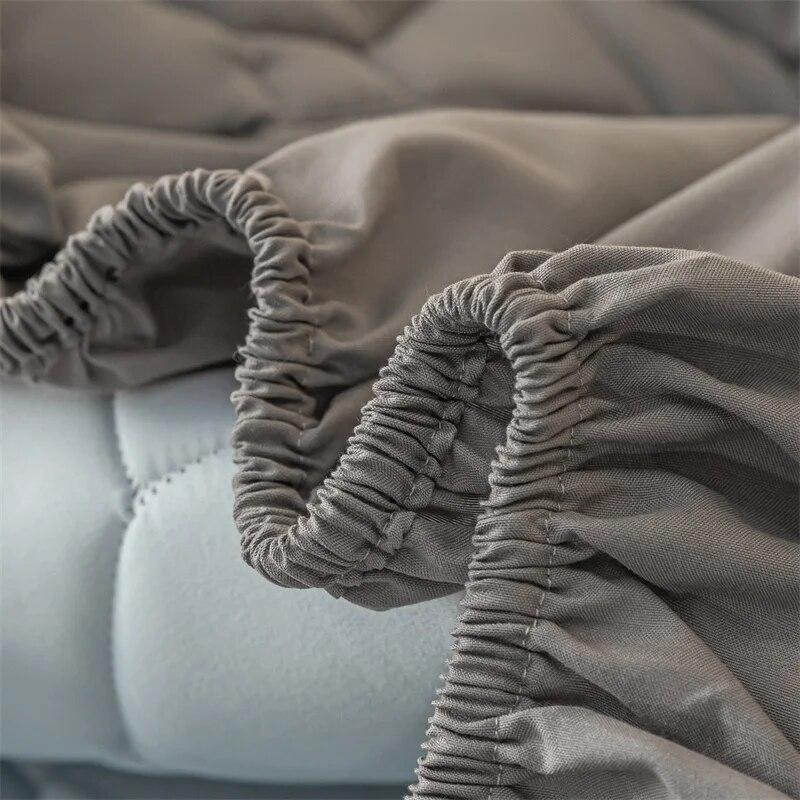Постельное белье из соевого хлопка, толстый стеганый наматрасник, эластичный наматрасник, защита для матраса, постельное белье, мягкая подушка для кровати без наволочки