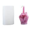 Top Quality 3D Middle Finger Candle Silicone Mold DIY Gesture Aromatherapy Plaster Art Soap Resin Crafts Making Tools Holiday