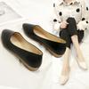 Spring and Summer New Slope Heel Pointed Toe Foot Cover Soft Leather Fashion Mother Shoes
