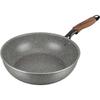 Wahei Freiz Durable, Heavy Duty Deep Frying Pan, Stir-Fry Pot, 28cm, Deep and Safe, IH/Gas Compatible, Easy Long RB-2149