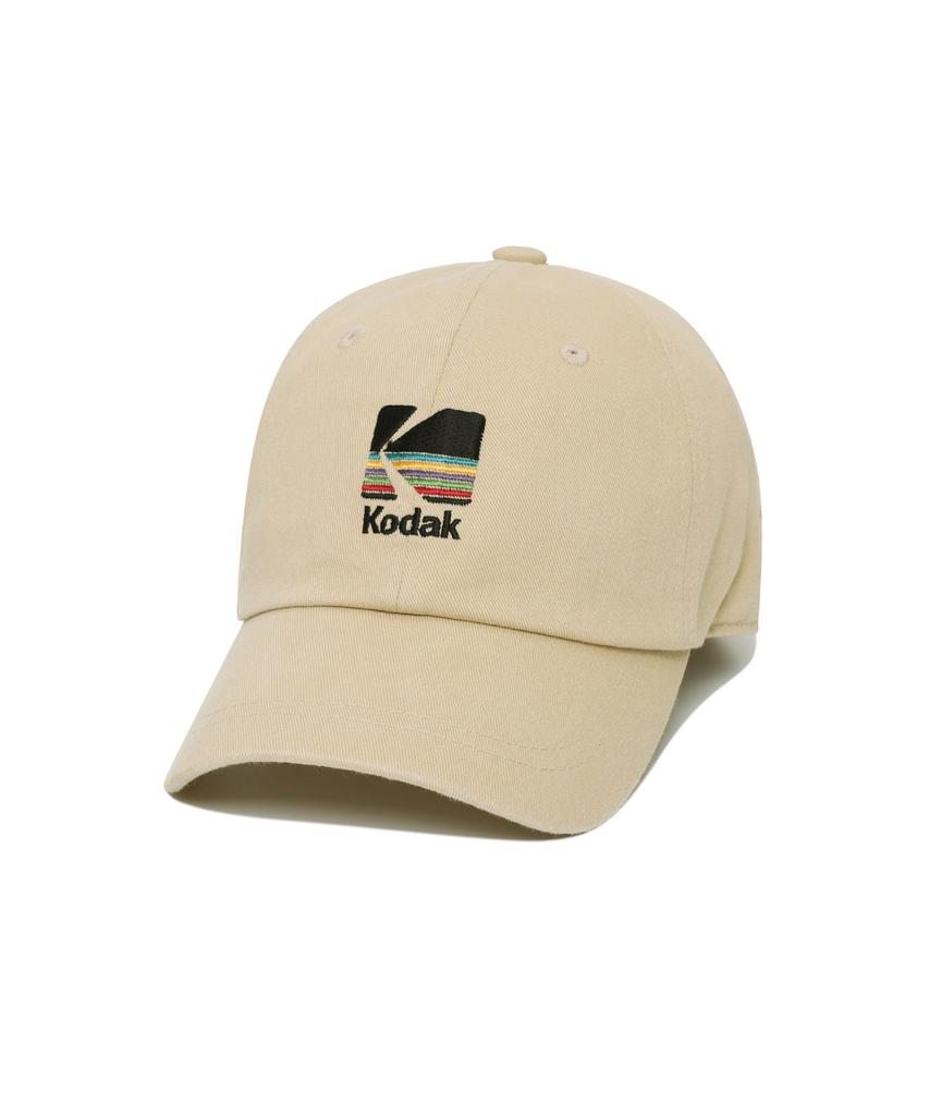 KODAK Signature Fit Бежевая бейсболка с вышивкой Радуга