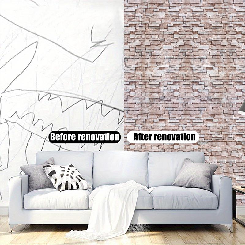 70x100 см Высококачественные Антикварные 3D Стеновые Панели Самоклеящаяся Наклейка на Стену Винтажная Декор Домашнего Интерьера