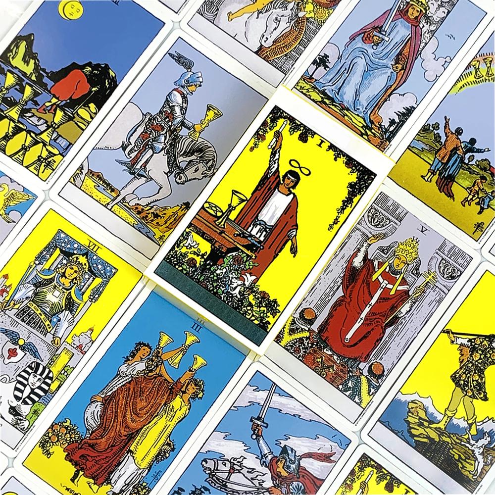 Таро Карта A 78 шт. Колода Таро Английская Версия Колода для Гаданий Настольная Игра, Классический Дизайн Для Новичков и Профессионалов, Игры для Вечеринок