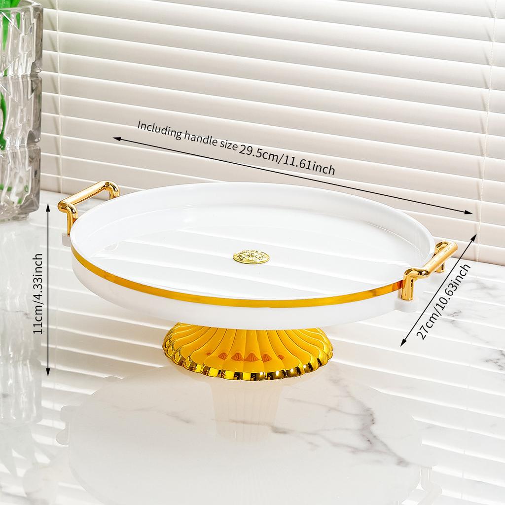 Tall Cake Tray with Lid Dessert Table Display Rack Fruit Tray Transparent Plastic Buffet Bread Dessert Platter