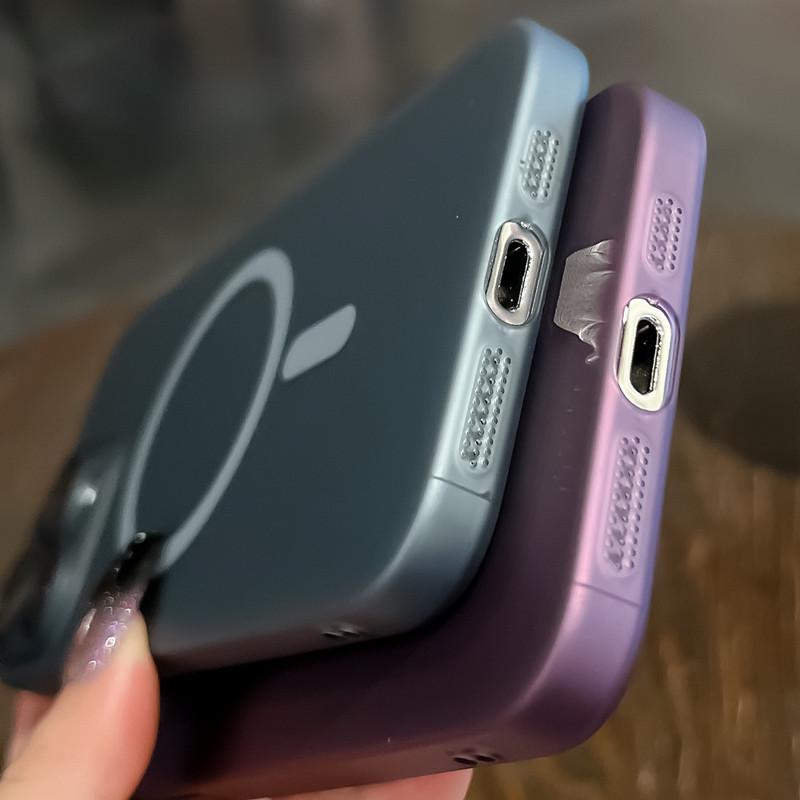 PC Полностью закрытый Жесткий чехол для iPhone 12/13/14/15/16 Pro Max - Матовый Магнитный Дизайн, Совместимый с Трансграничной Торговлей