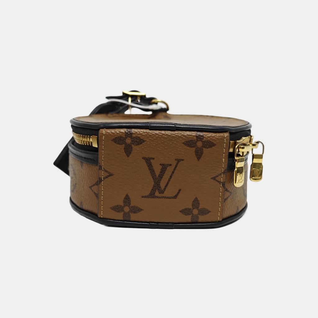 [Б/У] Louis Vuitton Мини-бокс Шляпный 'Коричневый Холст Monogram Reverse' - Отличное состояние #RUBSGE