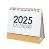 2025 Desk Calendar Small Stand Up Double-Coil Binding Monthly Calendar Daily Planner Event