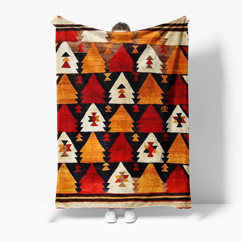 Марокканский ковер-килим Винтажное хлопковое покрывало Шерстяной декоративный коврик для кровати/дивана Коврик Пэчворк Наволочка Подарок