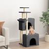VidaXL Cat Tree with Sisal Scratching Posts Dark Grey 122 Cm 172054