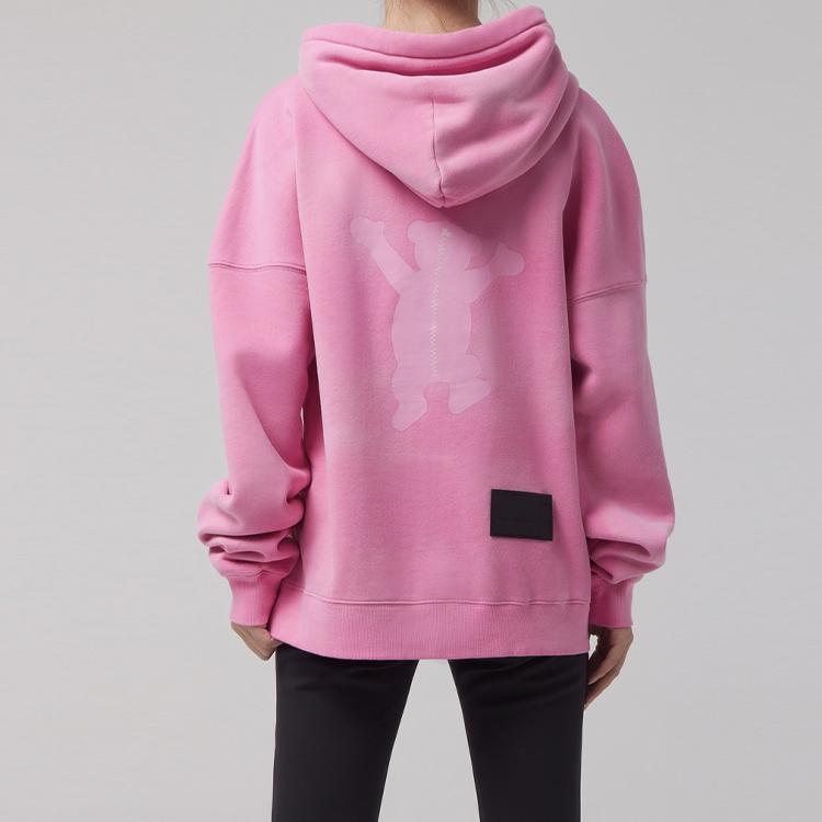 We11done Teddy Hoodie Pink Unisex Tops WD-TH8-20-102-U-PK