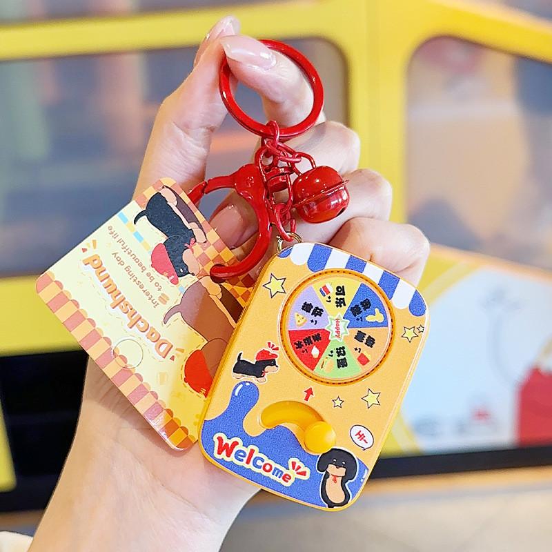 Плюшевый брелок Такса Собака Брелок Мультяшная Сумка для карточек Игрушка Подвеска Подарок Детям