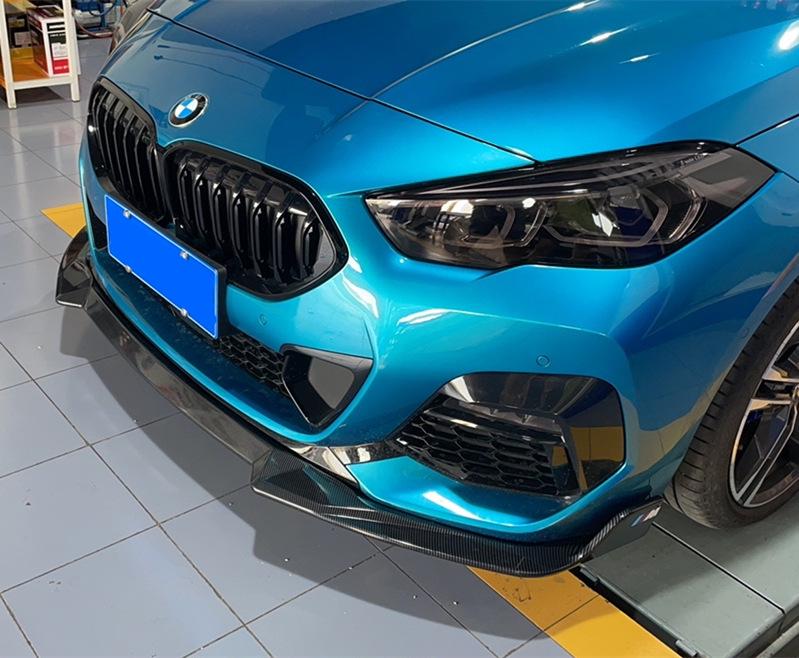 Совместимо с BMW 2 серии F44 2023 года: Передний сплиттер, Задний диффузор, Заднее антикрыло, Пороги, Решетка радиатора Night Black Комплект кузова 225 Fan.
