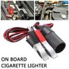 Car Battery Terminal Clamp Clip-on Cigarette Lighter Car Accessories 12V 15A Female Batteries Socket Plug Power Socket Adaptor