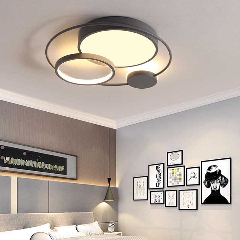 Современный светодиодный потолочный светильник для спальни, кабинета, гостиной, дома, декоративная круглая люстра