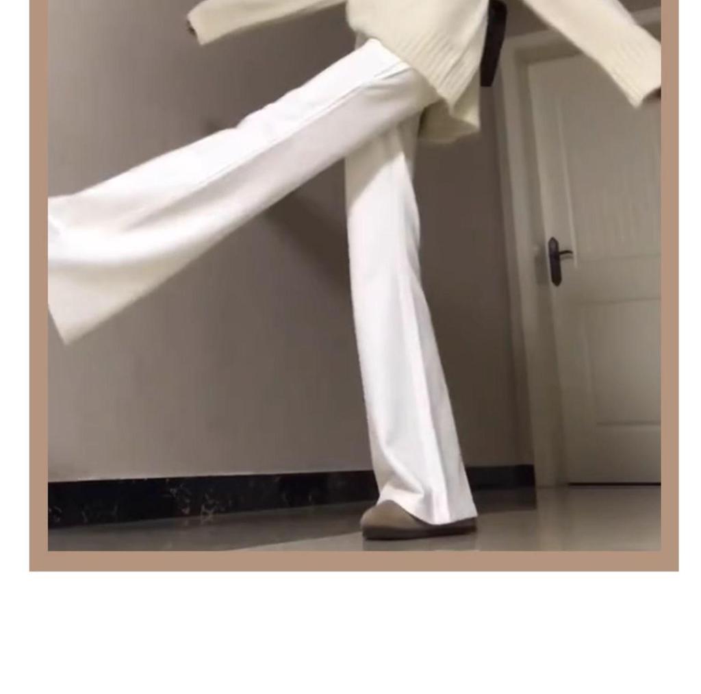 Женские флисовые микро-клеш спортивные штаны с высокой посадкой - Коллекция Весна/Осень/Зима 2025: Слимминг, Повседневные, Утепленные расклешенные брюки.