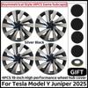 4 шт. 19 дюймов Для Tesla Model Y Juniper 2025 Колпак на колесо Автомобильный Замена Производительность Автомобильный Колпак на колесо Полный Колпак на диск Аксессуары