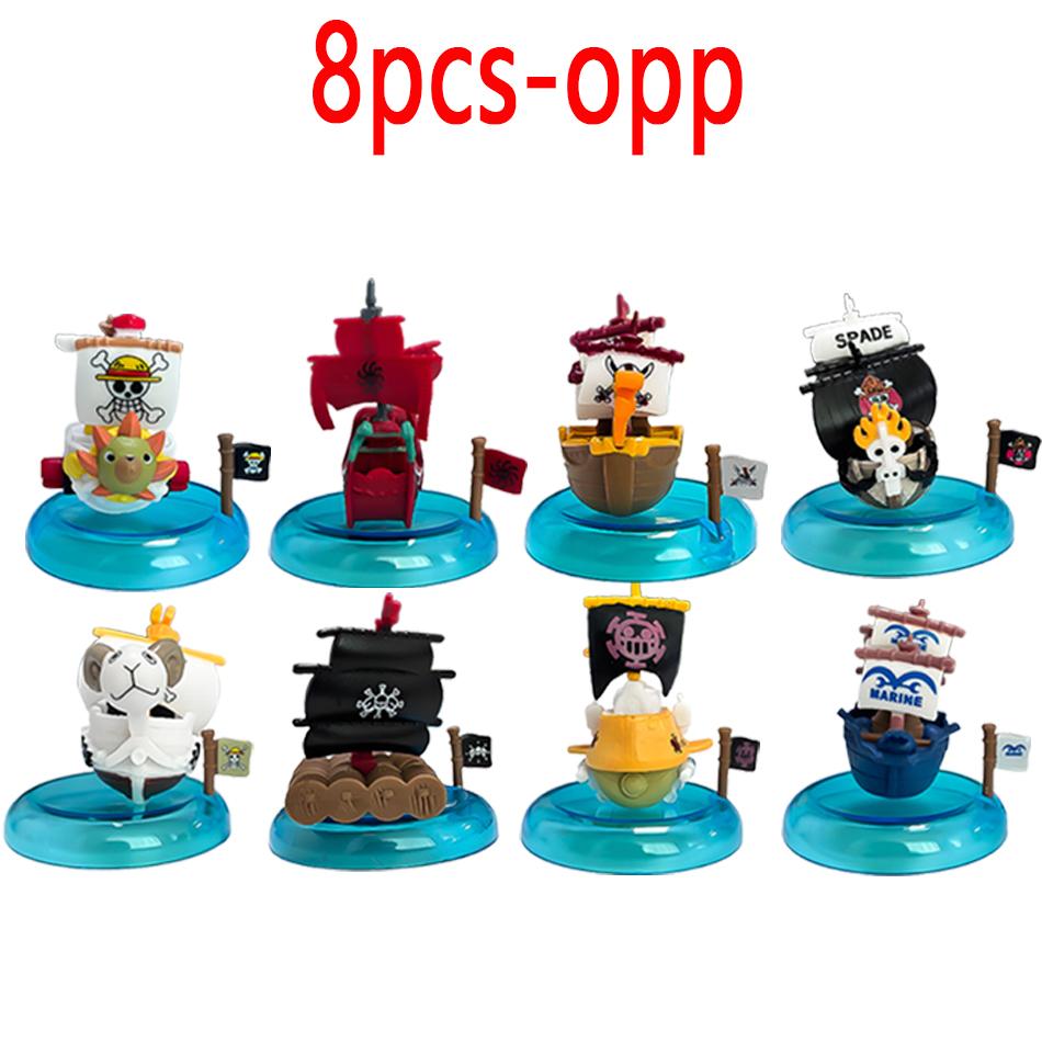 Аниме One Piece-серия Пиратский корабль Слепая коробка Мешок-сюрприз Игрушки Кукла Милая Аниме Фигурка Настольные украшения Коллекция