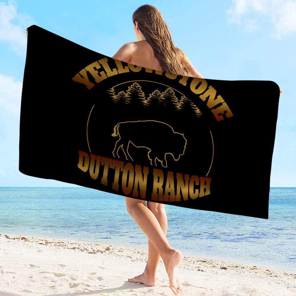 Yellowstone Dutton Towel Microfiber Beach Towel Absorbent Quick dry Soft Yoga Swimming Resort Mountain Climbing Towel
