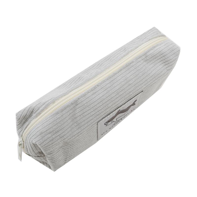 Милый вельветовый пенал с маленькой акулой, ручка для вышивки, сумка, подарок для девочек и детей, школьные и офисные канцелярские принадлежности, органайзер