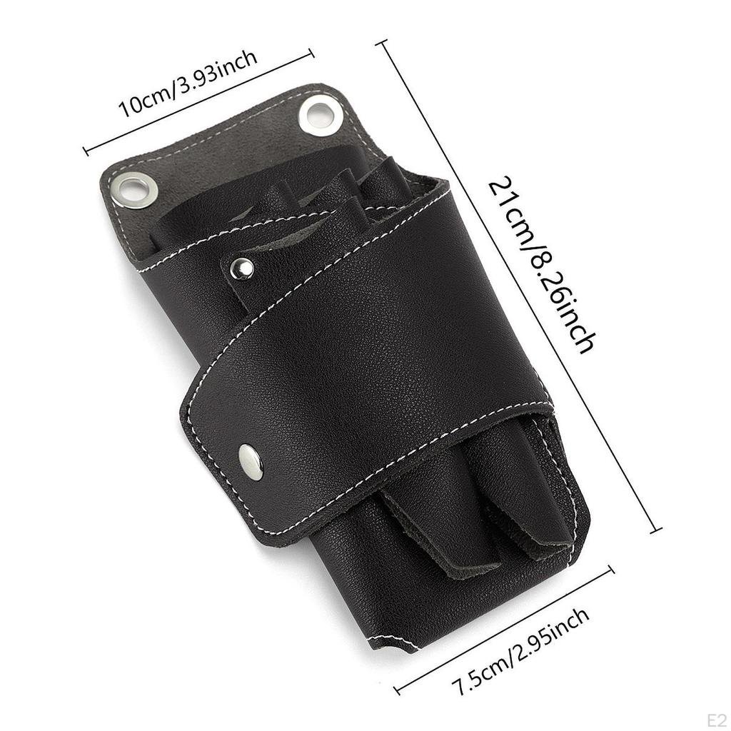 Сумка для парикмахерских инструментов, рюкзак для ножниц, многофункциональная кожа с ремнем, легко моется