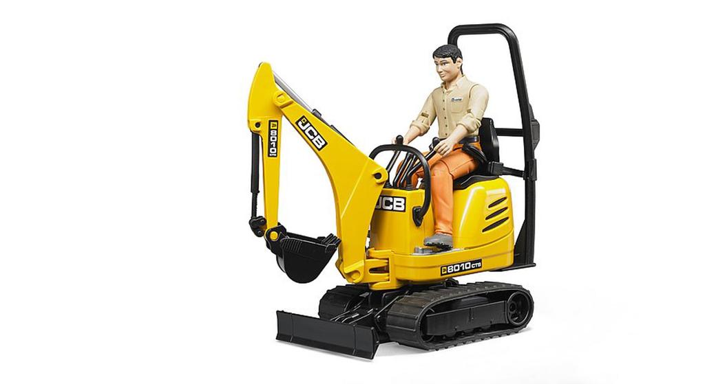 Мини-экскаватор Bruder JCB с фигуркой BR62002