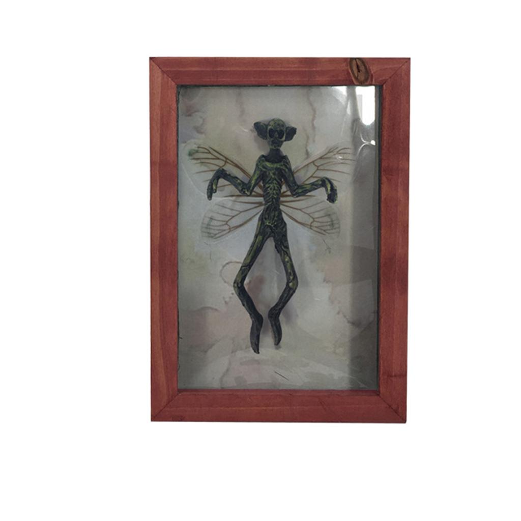 1 Skeleton Moth Decoration, Mysterious Ghost Specimen Photo Frame, Photo Frame Decoration, Halloween Decoration