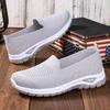 Women's Shoes Large Size Casual Shoes Flying Woven Breathable Shoes Women's Shallow Mouth Lightweight Single Shoes Soft-soled Mesh Shoes